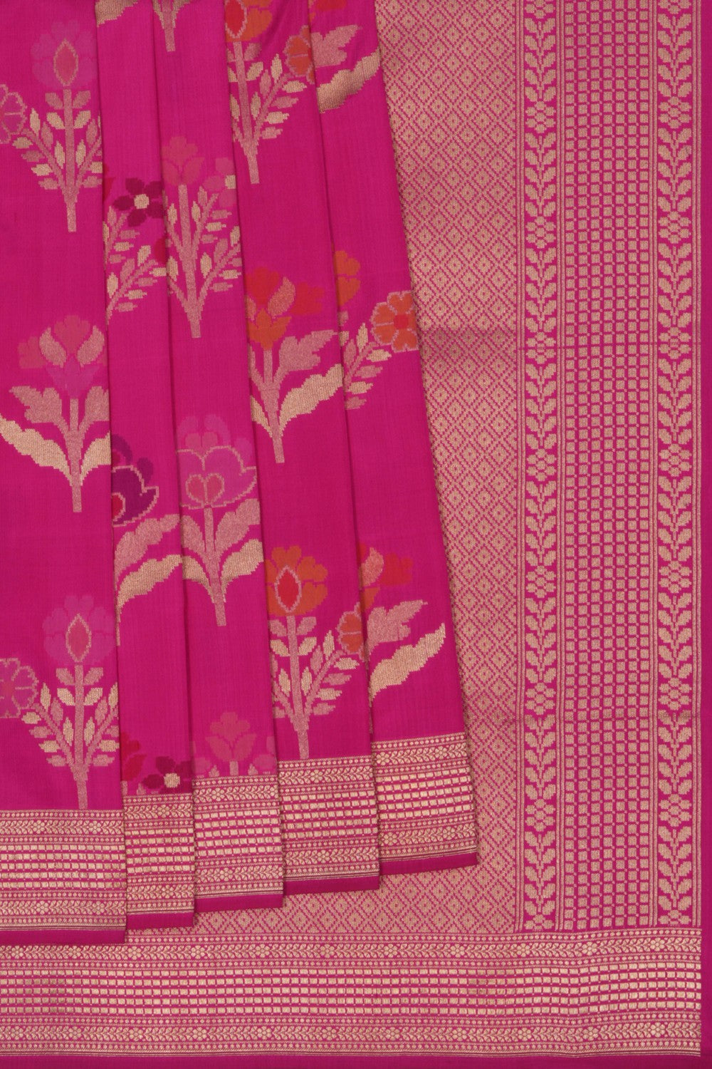 Image of Banarasi Silk Pink Saree